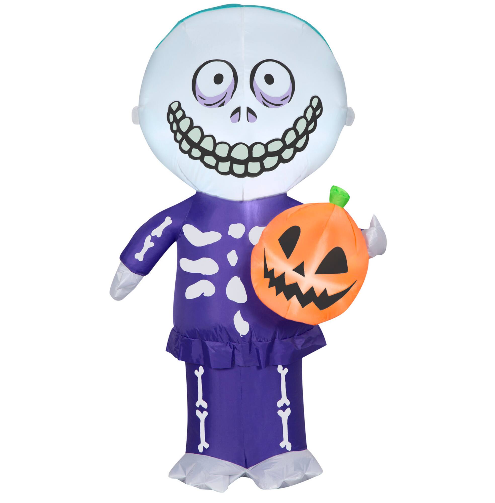 4ft. Airblown® Inflatable Halloween Barrel with Jack-o'-Lantern